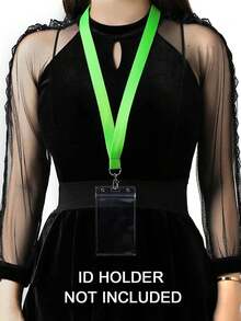 Customizable Lanyard With Badge 100pcs 50pcs 10pcs 1pc Available In Multiple Colors ID Badge Lanyard Neck Strap Keychain With Detachable Clasp Multi-Functional Adjustable Reflective Personalized Gift For Office Travel - Multicolor - View 4