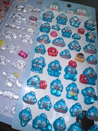 1 pieza Pegatinas 3D de dibujos animados de anime, pegatinas de gatitos animales lindos, pegatinas reutilizables y resistentes al agua, pegatinas de manualidades DIY, adecuadas para portátiles, botellas de agua, cuadernos, coches, equipaje, envoltorios de regalos, decoraciones de fiesta, pegatinas de vinilo, útiles escolares, suministros de vuelta al cole.