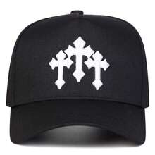 1pc Men's Cross Truck Driver Hat, Fashion Embroidered Baseball Cap, Street Style Five-Panel Hat, Outdoor Sun Protection Casual Cap, Suitable For Spring, Autumn, Travel, Beach - Multicolor - View 18