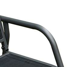 Outsunny 3-Seater Rocking Chair, Sturdy Garden Bench That Converts Into A Swing, Metal, Weather-Resistant, Black, 151 X 75 X 85 Cm