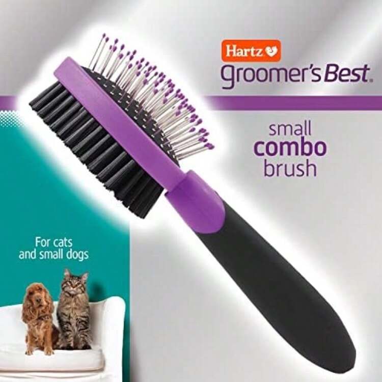 HARTZ ZZ83799 Cepillo con Puntas Curvas(Cepillo Cats and Small Dogs) - Multicolor - Añade 4