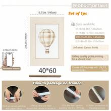 1 Stück Leinwandkunst, neutrale Stil Kinderzimmer Galerie Wanddekoration, sanftes beige Kinderzimmer Dekoration Teddybär Muster Entchen Thema Vintage Reise-Stil Buchstaben Poster - gerahmte Kinderzimmer Wandkunst, Mädchen Kinderzimmer Wanddekoration, Baby Mädchen, Baby Jungen, Mädchen Schlafzimmer Mädchen Kinderzimmer Dekorative Kunst, Baby Produkte Kinderzimmer Poster - Verschiedenfarbig - Übersicht 46