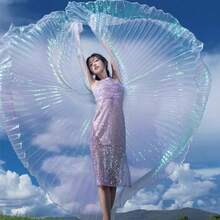 Colorful Dance Wings With Telescopic Rods, Performance Cape For Belly Dance Show,Halloween - Wing - View 20