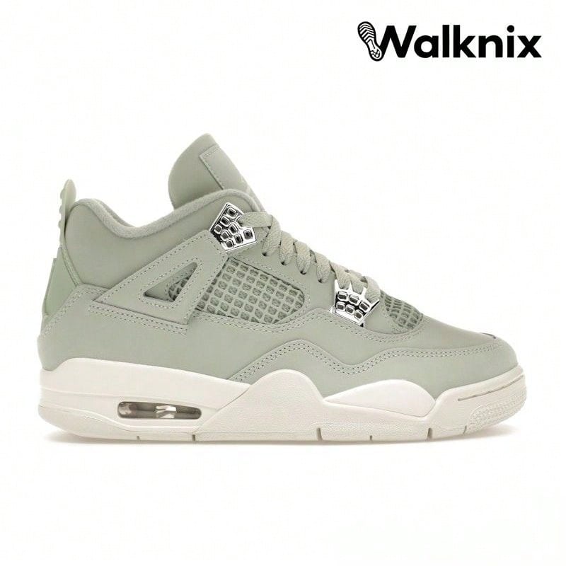 Air Jordan 4 Retro 'Abundance / Seafoam' Green Sail Metallic-Silver Sneakers Women HV0823-003 - 彩色 - 查看 1