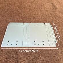 金属切割模具，DIY剪贴簿相册和压花模板，贺卡制作工具，卡片纸切割工艺品，礼品卡制作模板模切件 - 銀色 - 查看 7