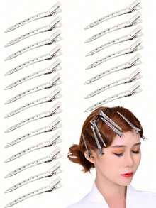 9cm 10/20/40pcs/Set Hair Root Volumizing Clips, Professional Salon Metal Hair Styling Accessories, Hair Clips, DIY Tools, Hair Jewelry - Multicolor - View 2