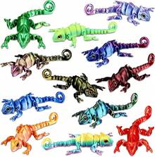 TendenciaHonoson 12 piezas de juguete para la ansiedad impreso en 3D para gatos pequeños, juguete flexible y articulado lindo para aliviar el estrés para mascotas juguetes para jugar y mostrar (5 cm)Calidad premium - Gato - Ver 15