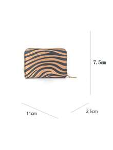 1pc Leopard Print Women's High-End Large Capacity Multi-Card Slot Multifunctional Card Holder Wallet - Multicolor - View 6