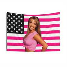 1pc Y2K Wall Tapestry American Design With Iconic Pose Horizontal Peach Light Culture Room Decor - màu sắc - Xem 4