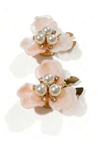 Bộ 1/2 khuy áo sơ mi, bộ khuy măng sét ngọc trai, khuy măng sét hình hoa cổ điển, thích hợp cho váy, đám cưới, trang phục trang trọng, phụ kiện thời trang, quà tặng và tiệc tùng (hình cánh hoa ngẫu nhiên) - Màu vàng - Xem 7