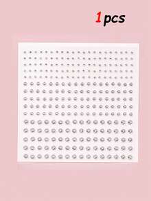 一套多件装的金色和银色亮片贴片图案 + 银白色水钻面部和眼角装饰贴纸，闪亮 DIY 音乐节妆容、化装舞会和眼妆装饰，化妆工具配件 - 彩色 - 查看 11