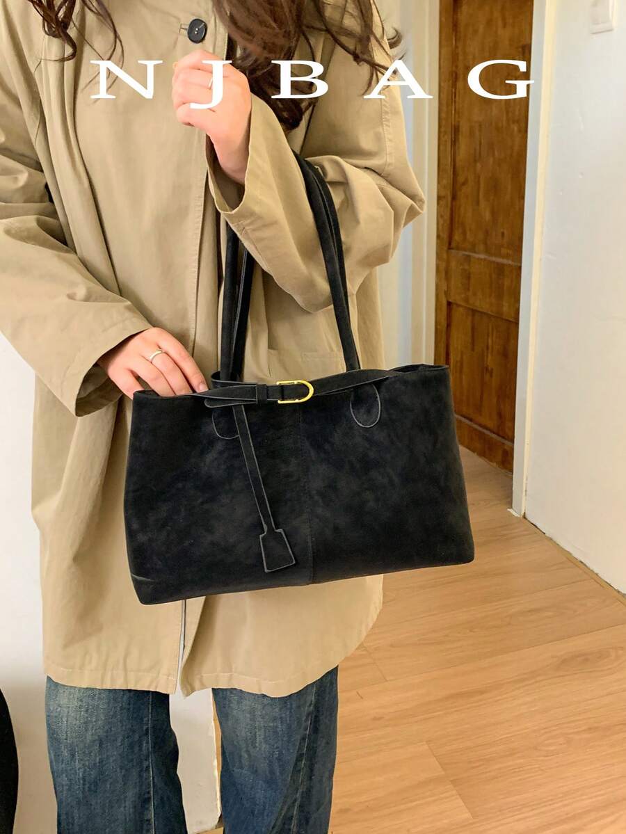 1 chiếc túi tote màu trơn Low Tea, túi đeo vai vuông kiểu vintage thời trang dành cho nữ, quai xách đôi phía trên, khóa kéo, thích hợp cho du lịch, mua sắm, hẹn hò, làm quà tặng cho nữ, tuyệt vời cho đi làm, hoạt động ngoài trời, du lịch, leo núi.