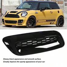 Jiawu Front Air Hood Vent Scoop Trim For S R56 R55 R57 R58 R59 2PCS Front Engine Hood Vent Cover Replacement Hood Bonnet Air Intake Vent Scoop Cover - As Pic - View 3
