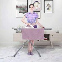 Tabla de Planchar Ironing Board Grande con Marco de Hierro Funda 90 * 30 CM Burro de Planchar Plegable Que Ahorra Espacio Altura Ajustable de 61 a 80 CM Gris - Gris - Ver 5