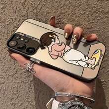 Funda de Teléfono para Chica Peso para Phone17 Promax 16 Promax/16 Plus/16 Pro/16, 15/14/13/12/11 Cubierta Trasera Antigolpes Mate - Negro - Ver 4