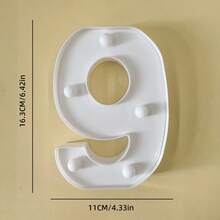 1pc 16cm LED Letter Light, Illuminated Alphabet & Number Night Light, Suitable For Home, Bar, Wedding, Proposal, Birthday Party Decor, Living Room, Bedroom [No Battery Included] - Letter Lights - View 13