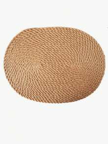 1pc Linen Woven Heat Resistant Placemat - Anti-Scald Tabletop Mat, Suitable For Pots And Pans, Kitchen Dining Table Accessory - Multicolor - View 14