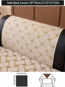 1pc All Season Sofa Cushion Cover, Modern Minimalist Anti-Slip Sofa Seat Protector, Dust-Proof And Washable Sofa Slipcover, Soft And Fashionable Cream Color, Pet-Friendly, Fits L-Shaped Sofa And 1/2/3/4 Seater Sofa - Beige - View 15