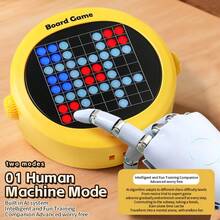 1件装儿童户外便携减压玩具 - 井字棋/五子棋游戏、经典推拉泡泡纸+打地鼠，逻辑思维训练，适合旅行、家庭聚会、见面会、亲子互动，适合3岁以上儿童，耐用ABS材质，圣诞节/生日/开学礼物（颜色随机） - 五子棋 - 查看 7