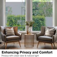 1 Roll Privacy & Solar Control Window Film With One-Way Visibility, Anti-Glare & Heat Insulation. Features Static Cling For Easy Installation, Durable PVC Material, Suitable For Office, Home, Car, And Bathroom Windows. - Multicolor - View 12