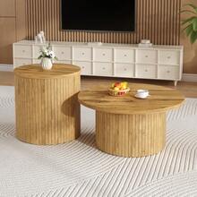 Coffee Tables - Natural + MDF-1 - View 5
