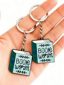 Creative Book Shaped Keychain, Gift For Book Lovers, Readers, Men, Women, Students - Multicolor - View 6