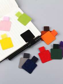 自粘皮革笔夹，创意简约装订笔套，弹性笔插，适用于笔记本、日记本、书写学习用品