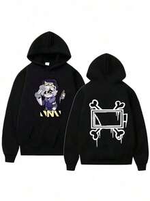 Murders Drones Japanese Animation New Hoodie Men Women Harajuku Pul Street Wear Unisex Autumn Winter Plushed Brand Sweater Hoodies For Men Black Hoodie For Women Men's Hoodie - Black - View 1