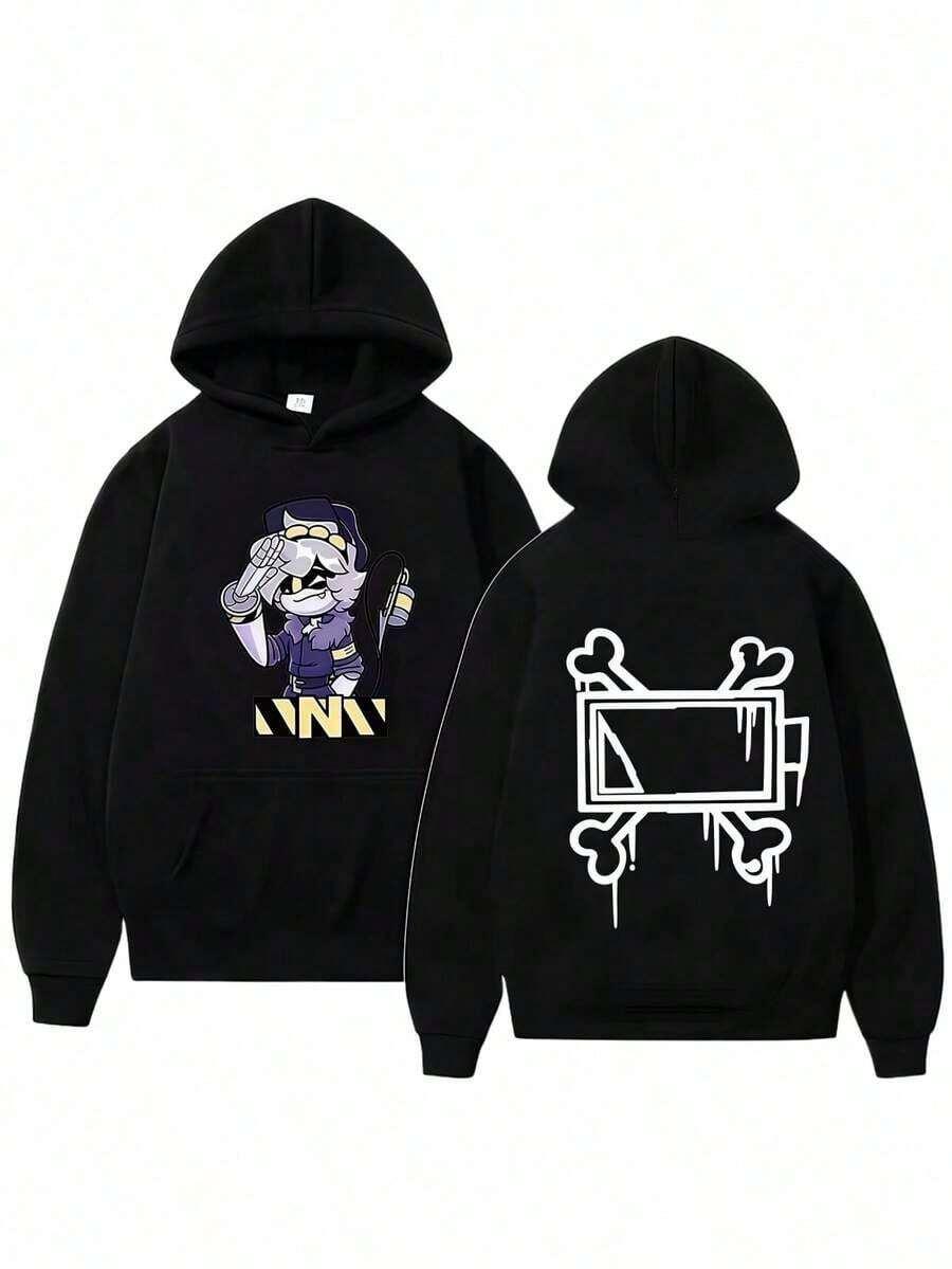 Murders Drones Japanese Animation New Hoodie Men Women Harajuku Pul Street Wear Unisex Autumn Winter Plushed Brand Sweater Hoodies For Men Black Hoodie For Women Men's Hoodie - Black - View 1