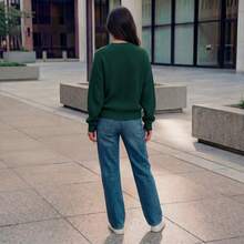 Women Cardigans - Dark Green - View 3