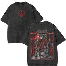 Elden Ring Messmer The Impaler Throne Unisex Acid Washed Lightweight Cotton Hoodie T-Shirt, Gift For Game Fan, Streetwear Men  Gifts - màu đen - Xem 2