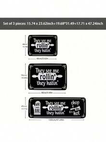 Flannel Kitchen Floor Mat, Anti-Slip Soft Carpet For Bedroom, Living Room, Dining Room, Kitchen, Bathroom, Entryway - Multicolor - View 4