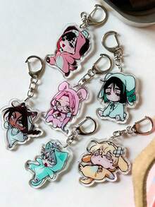 Móc khóa Acrylic Anime Alien Stage - Tilt, Sua, Ivan, Hyuna, Luka, Mizi - Mặt dây chuyền ngoại vi Anime, Mặt dây chuyền hoạt hình di động, Móc khóa ô tô, Mặt dây chuyền ba lô học sinh trong suốt, Phụ kiện túi Alien Stage, Mặt dây chuyền đồ ngủ hoạt hình Q-Version, Quà tặng hoàn hảo cho gia đình và bạn bè, 2D phẳng - Nhiều màu - Xem 10