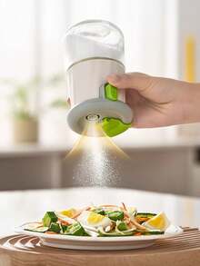 1个带刻度的盐罐调料盒玻璃厨房调味罐防潮密封调料罐家用盐罐调味瓶 - 彩色 - 查看 2