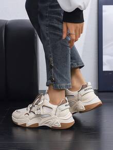 New Women's Casual Sports Shoes, Fashionable - Beige - View 6