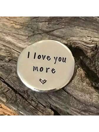 Handgjord kärlekstecken - Runt hänge, Lämplig för kvinnors accessoarer, "Kom ihåg hur mycket jag älskar dig", jubileumspresent, alla hjärtans dag, bröllopsminne - Perfekt för honom eller henne"