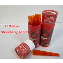 40/20/10 Pcs Fruit Flavored Pre-Rolled Papers, King Size 8 Pcs Pre-Rolled Papers, Multiple Flavors (Coffee, Mint, Cherry, Blueberry, Strawberry) Available, Disposable Extra Large Paper Tubes With Filters, Smoking Accessories, Gifts For Valentine's Day, Birthday, Party - Multicolor - View 3