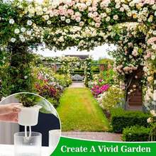 Automatic Irrigation Flower Pot With 360° Adjustable Drip Kit, Balcony Plant Watering Device, Lazy Gardening Tool - Multicolor - View 7