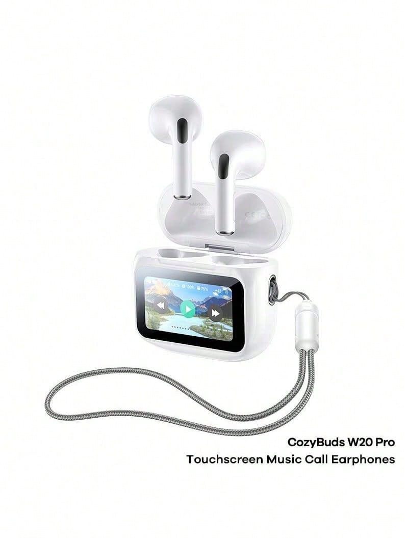 REMAX Tai nghe CozyBuds W20 PRO, màn hình cảm ứng kỹ thuật số, tai nghe nghe nhạc và gọi điện, hỗ trợ nhiều ngôn ngữ. - Trăng sáng trắng - Xem 1