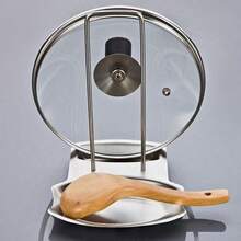 Stainless Steel Pot Lid Rack, Kitchen Organizer Holder For Pot Covers, Ladles, Utensils - Multicolor - View 3