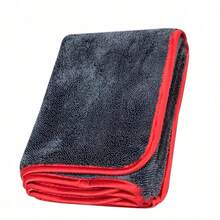 Super Absorbent Microfiber Car Drying Towel, Achieving Ultimate Car Protection, Essential For Vehicle Hygiene, Compact Design, High Water Absorption, Fast Drying Without Marks, Suitable For Cars, Trucks . - Red and Black - View 10