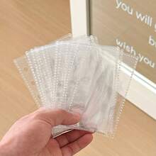 M5 Multi-Color Macaron Loose Leaf Shell And Inner Pages, Loose Leaf Storage Book, Replaceable Inner Pages, Suitable For Office Storage, Photo/Postcard Storage, School Supplies - Clear - View 10