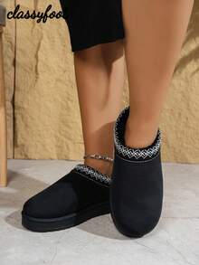 2024新款女士雪地靴，毛绒内里，厚底，保暖，踝靴