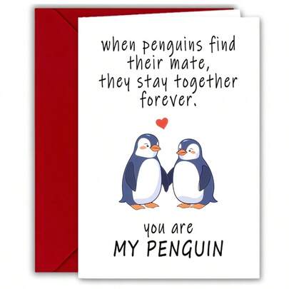 1 Set Funny Valentine's Day Greeting Card With Envelope, Humorous Love Card, Best Gift For Girlfriend, Boyfriend, Valentine's Day, Anniversary