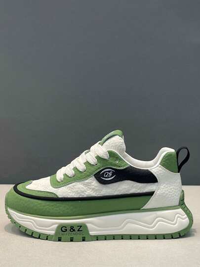 bingyuanjing Giày thể thao nam buộc dây đế dày, độ đàn hồi cao và thoải mái, chống trơn trượt, phù hợp cho các hoạt động hàng ngày và ngoài trời, kiểu dáng tối giản, đa năng dành cho nam giới.