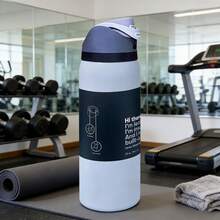 OwaIa(Aurora White) Double-Layer Double-Layer Vacuum Outdoor Sports Water Bottle, Stainless Steel Insulated Water Bottle With A Straw, 100% Leak-Proof - Outdoor Cycling Water Bottle, Suitable For Sports, Cycling, Office, Home, Car, Camping And Trips{Beach/Camping Essential Accessories} - trắng - Xem 1