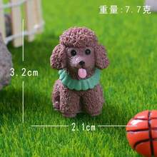 1/6 قطع نموذج كلب صغير، تمثال كلب لطيف من الراتنج، تمثال حيوان تيدي كورجي، تماثيل حيوانات صغيرة للديكور والمناظر الطبيعية الخيالية في الحدائق - متعدد الألوان - مشاهدة 22