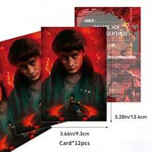 12件/套 热销产品：5种设计的生日、节日、派对、邀请卡、贺卡、新年礼物、情人节礼物、复活节礼物 - 彩色 - 查看 5