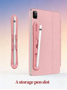 Scratch-Resistant Silicone Stylus Pen Holder Sleeve With Pen Slot, Compatible With Apple Pencil Pro/1/2 And Galaxy Tab S6 Lite/S7 FE/S8/S9/S10 Ultra, Tablet Accessories - Multicolor - View 12