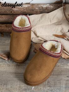 2024新款女士雪地靴，毛绒内里，厚底，保暖，踝靴